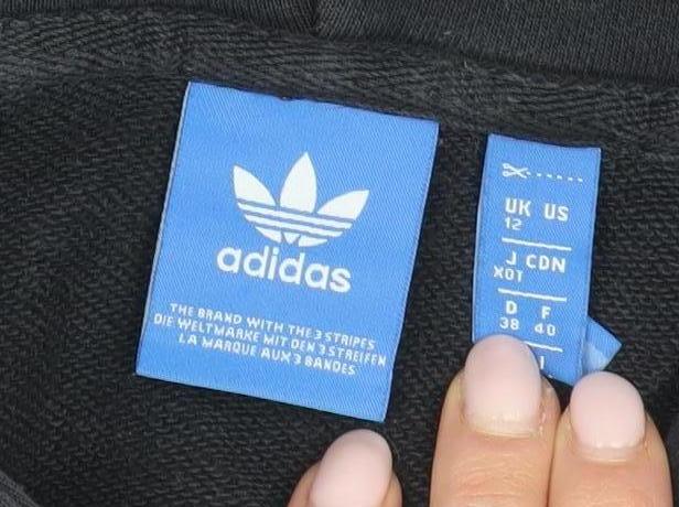 Adidas Women's Black Pullover Hoodie Size 12