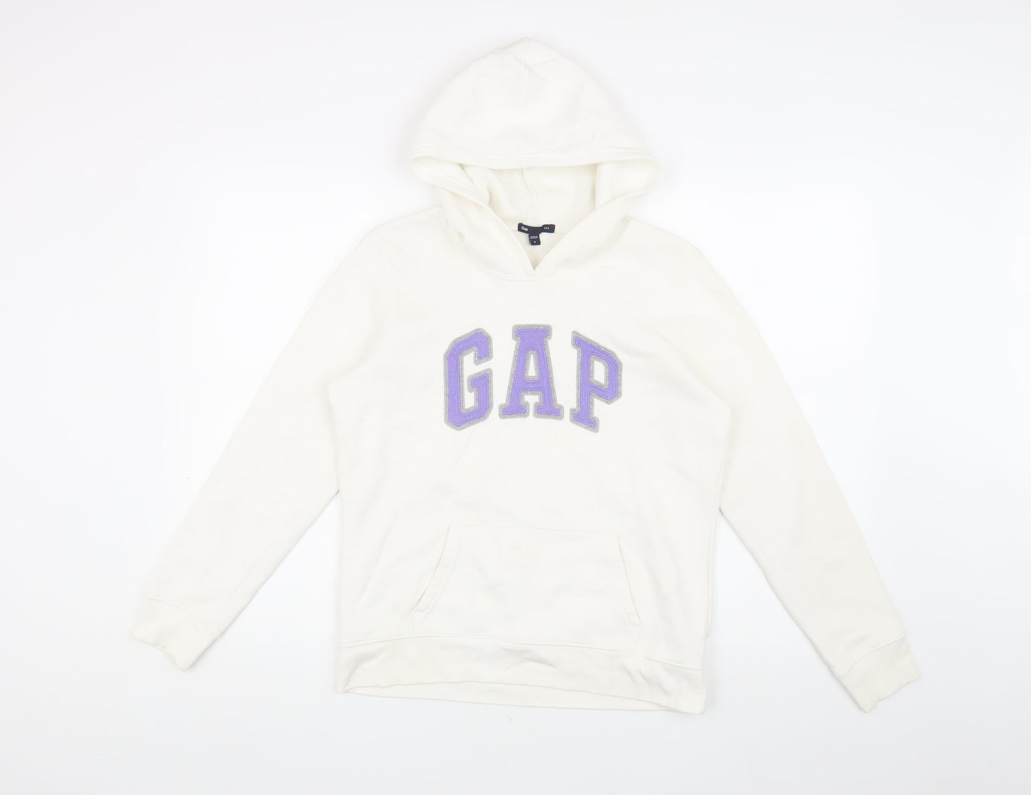Gap Women's Ivory S Pullover Hoodie with Logo