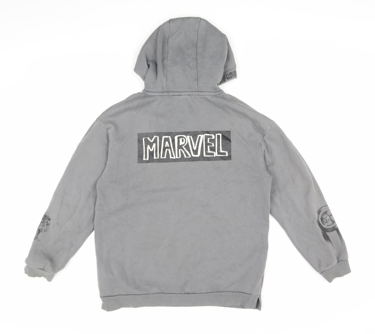 Marvel Boys Grey Hoodie 13-14 Years Black Panther Pullover