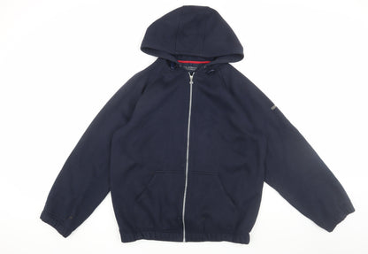 U.S. Athletic Men's Blue Full Zip Hoodie - M