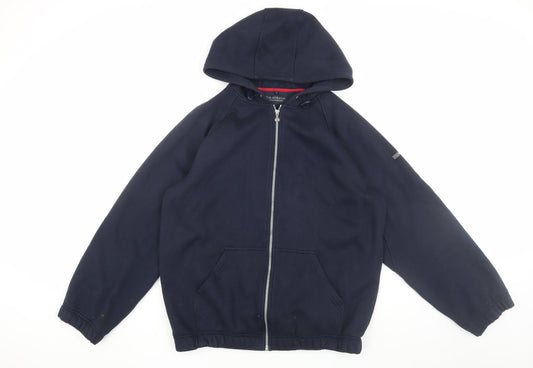 U.S. Athletic Men's Blue Full Zip Hoodie - M