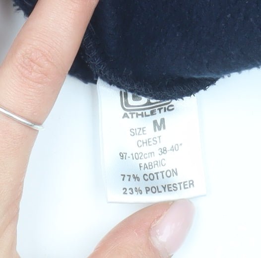 U.S. Athletic Men's Blue Full Zip Hoodie - M