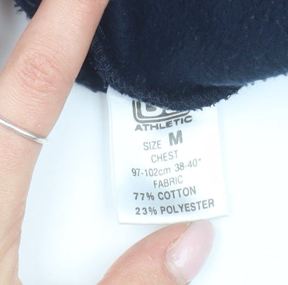 U.S. Athletic Men's Blue Full Zip Hoodie - M