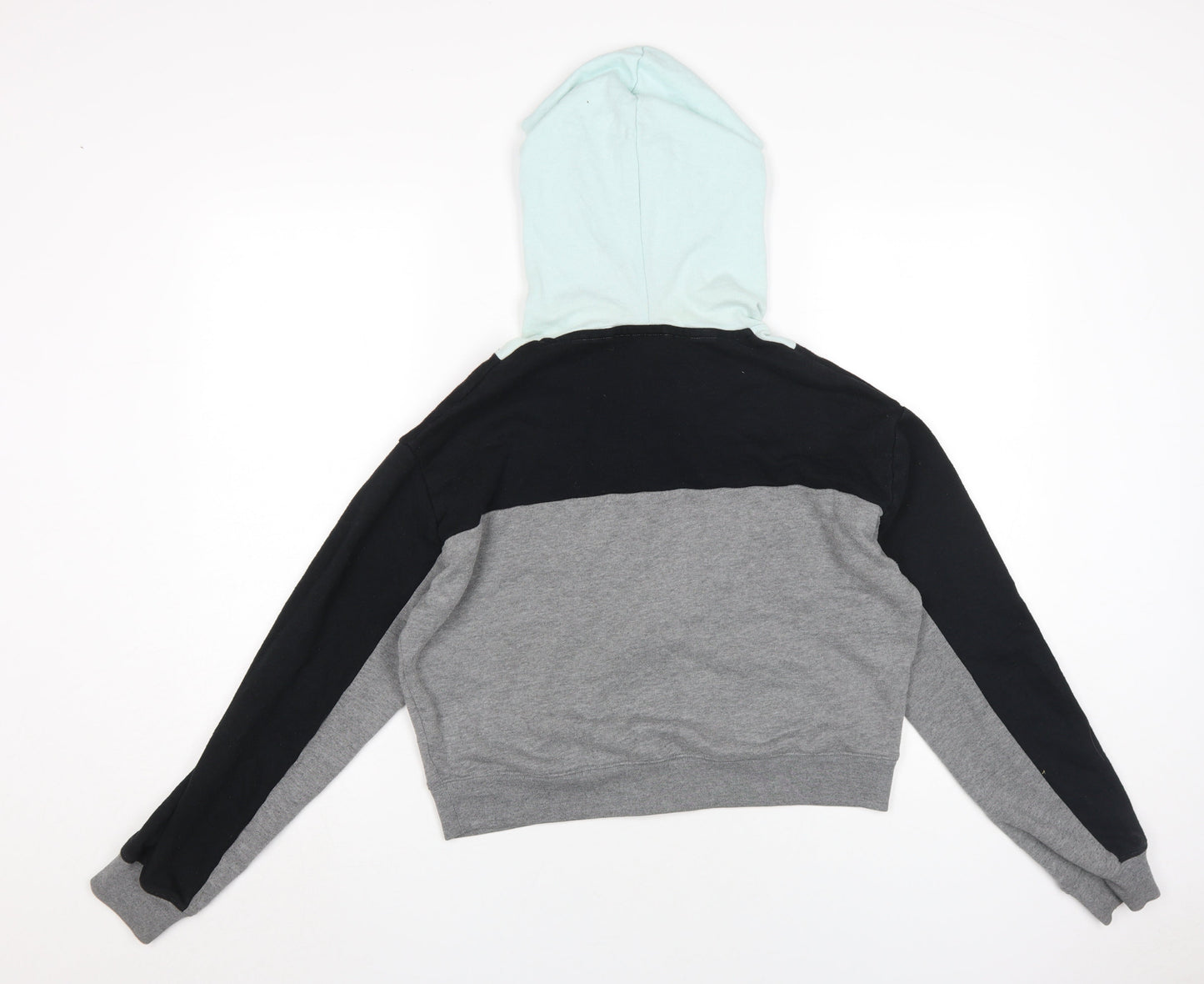 Victoria's Secret Pink Hoodie, Women, Grey/Black, S, Full Zip