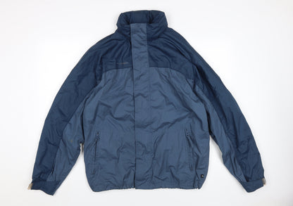 Mens UK Size M Mountainlife Blue Windbreaker Coat
