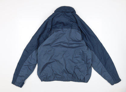 Mens UK Size M Mountainlife Blue Windbreaker Coat