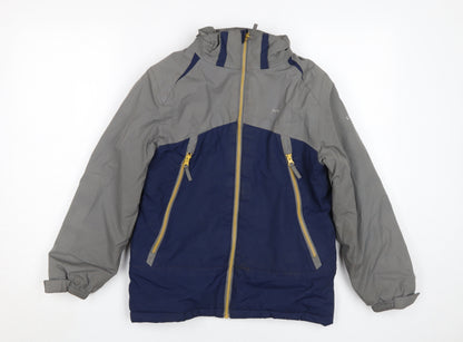 Trespass Boys Blue Rain Coat, 9-10Y Waterproof Jacket