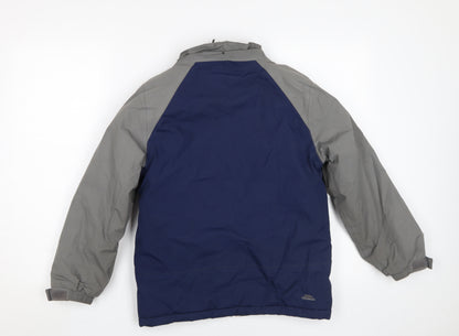 Trespass Boys Blue Rain Coat, 9-10Y Waterproof Jacket