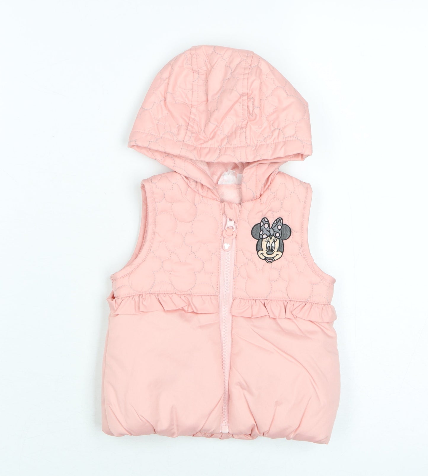 Disney Minnie Mouse Baby Pink Hooded Jacket 3-6 Months