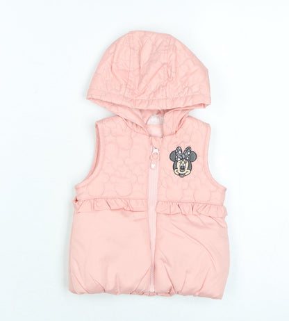 Disney Minnie Mouse Baby Pink Hooded Jacket 3-6 Months