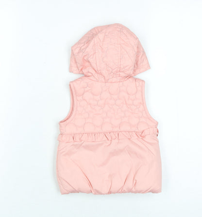 Disney Minnie Mouse Baby Pink Hooded Jacket 3-6 Months