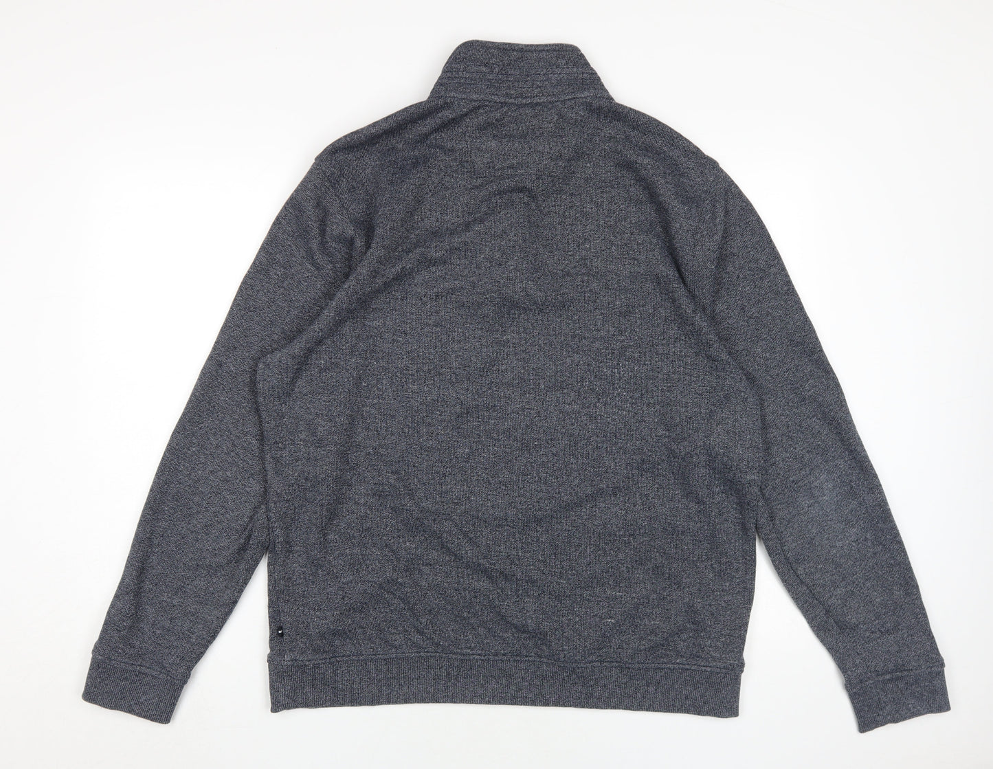 Maine New England Men's Grey Henley Jumper L