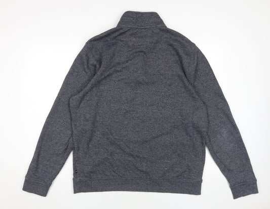 Maine New England Men's Grey Henley Jumper L