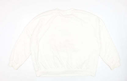 Womens UK Size XL Disney White Pullover Sweatshirt