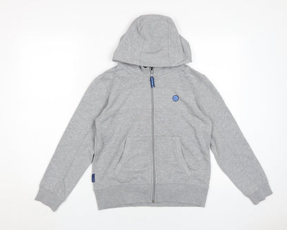 Manchester City Grey Boys Hoodie 10-11 Years Full Zip