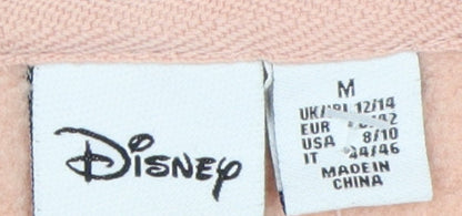 Womens UK Size M Disney Pink Pullover Hoodie