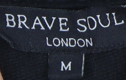 Brave Soul Women's Black Pullover Sweatshirt M