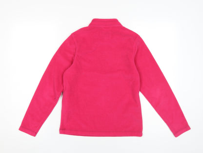 Regatta Girls Pink Fleece Sweatshirt 11-12 Years 1/4 Zip