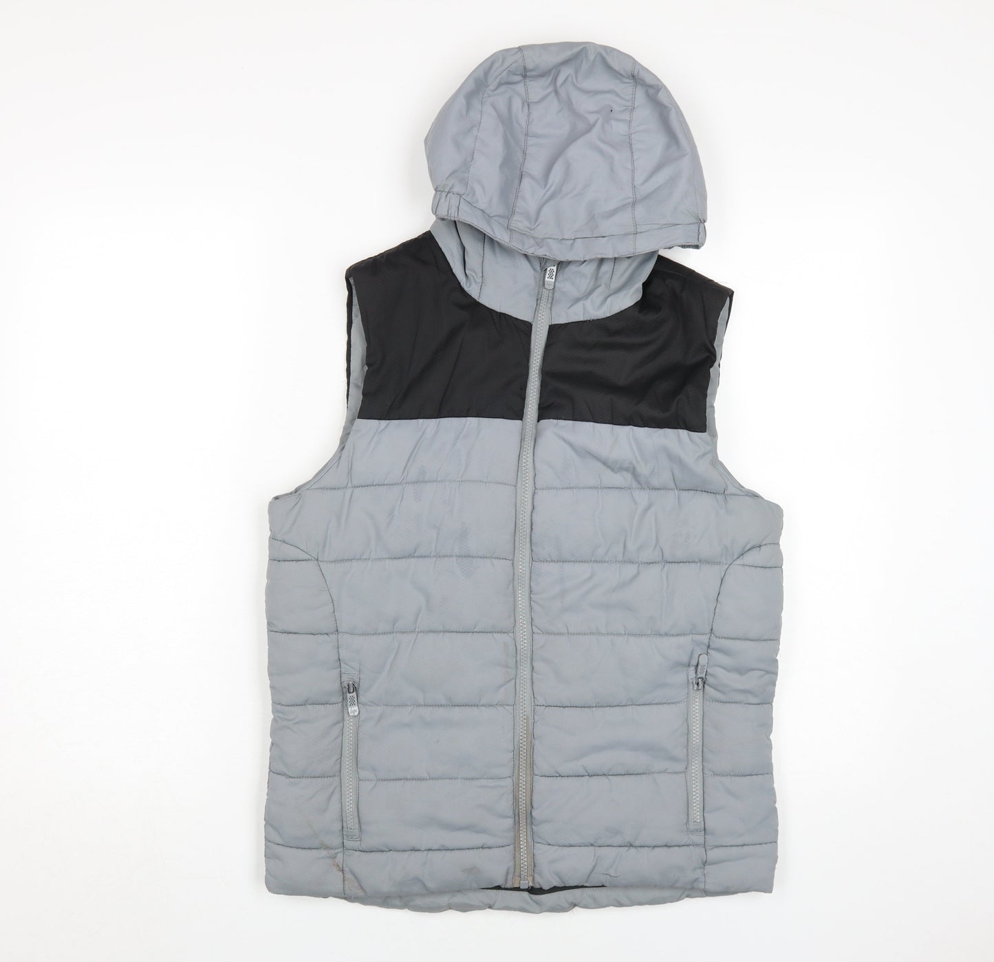 Hype Boys Grey Black Puffer Jacket 13-14 Years Casual Style