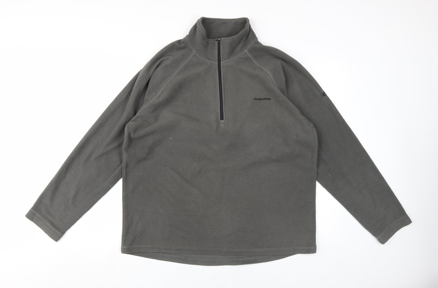 Mens UK Size L Craghoppers Grey 1/4 Zip Sweatshirt