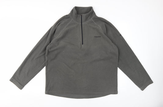 Mens UK Size L Craghoppers Grey 1/4 Zip Sweatshirt