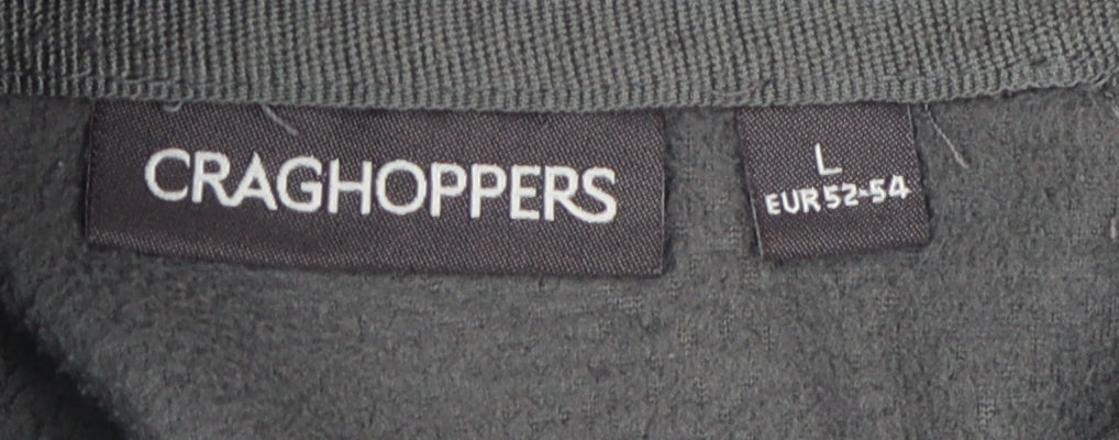 Mens UK Size L Craghoppers Grey 1/4 Zip Sweatshirt