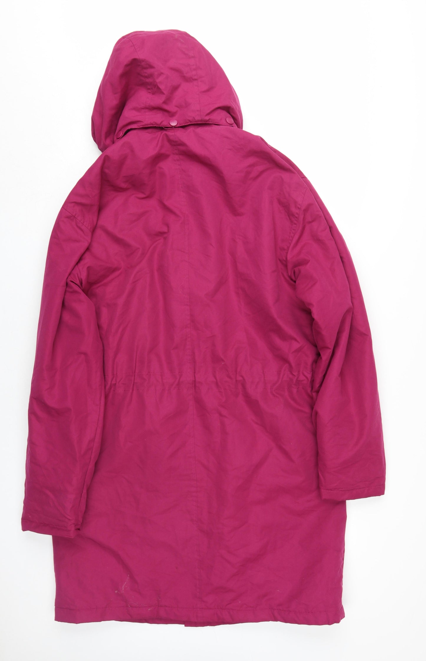 Womens UK Size M Cotton Traders Pink Parka Coat
