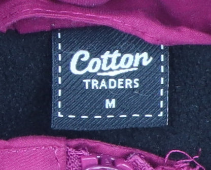 Womens UK Size M Cotton Traders Pink Parka Coat