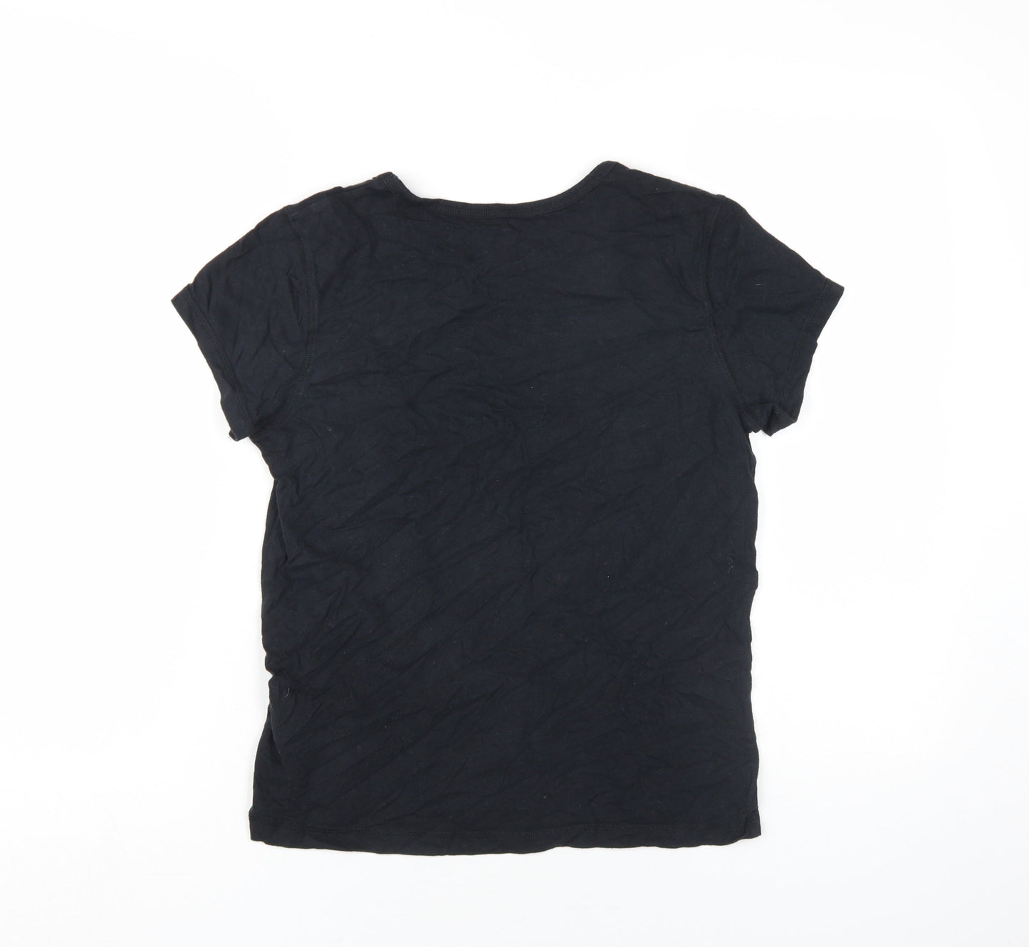 Abercrombie & Fitch Unisex Kids Black T-Shirt M Logo