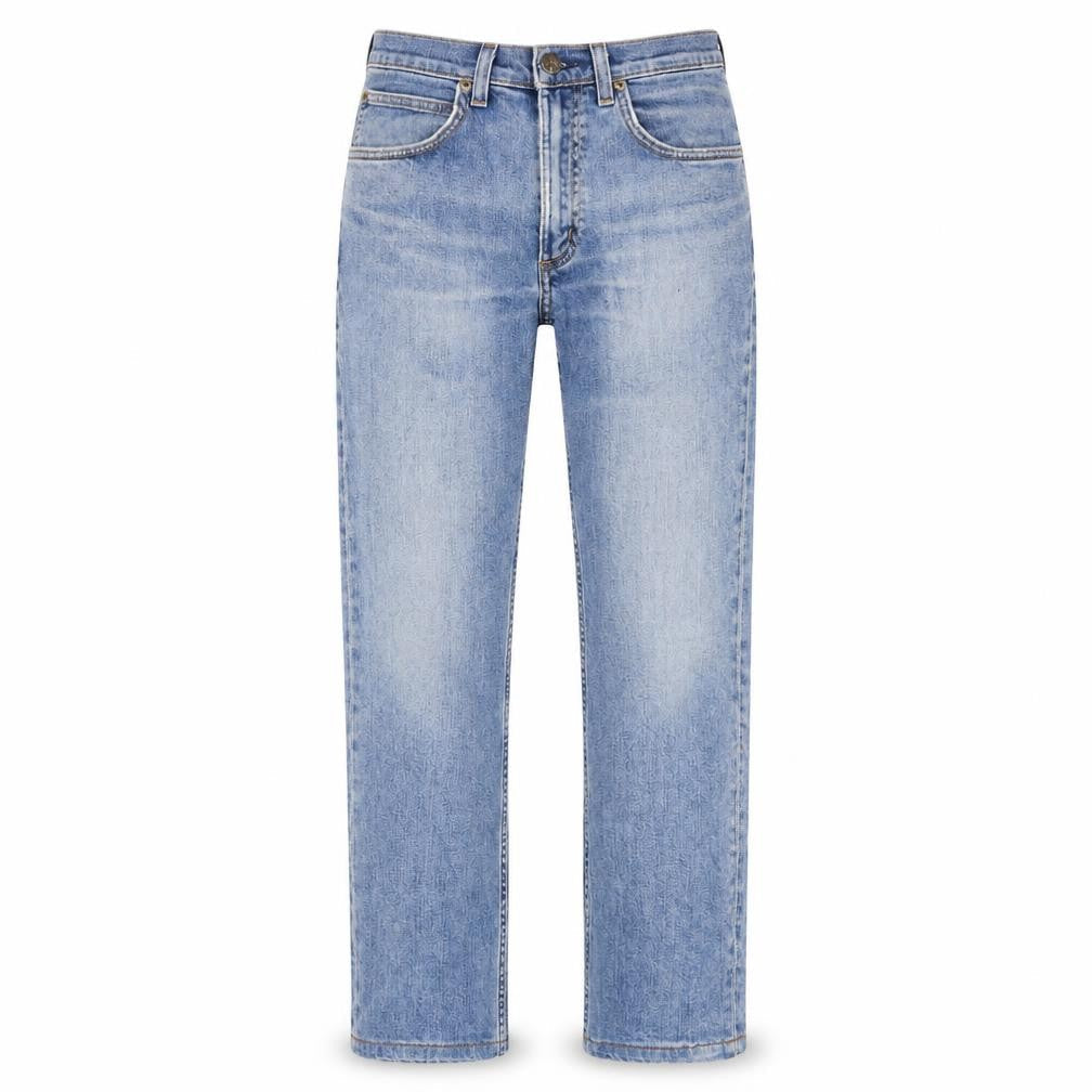 Unisex Adultss UK Size 30 UK Lee Regular Fit Straight Blue Jeans