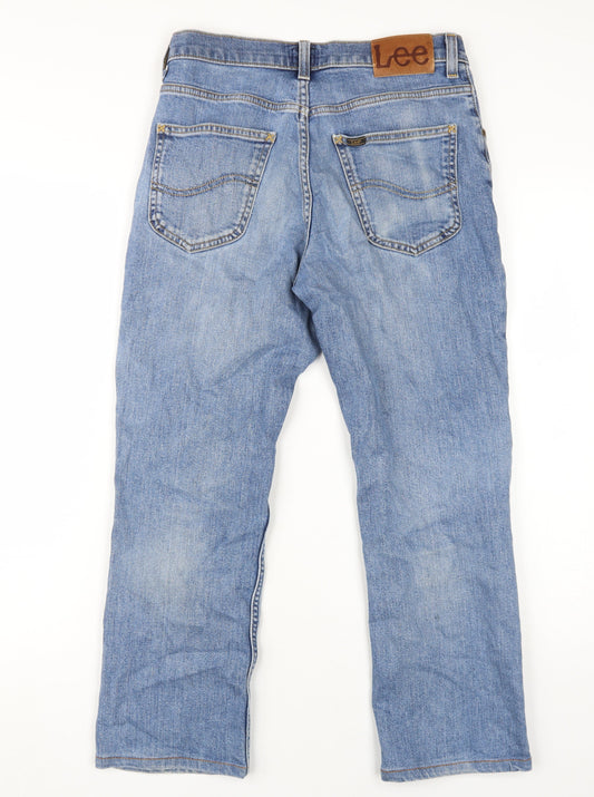 Lee Unisex Blue Straight Jeans, Size 30 UK