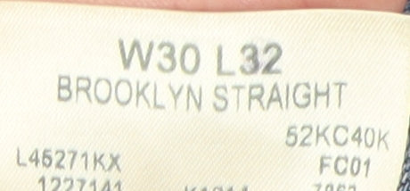 Lee Unisex Blue Straight Jeans, Size 30 UK