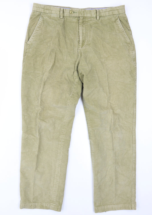 Samuel Windsor Men's Beige Chino Corduroy Trousers