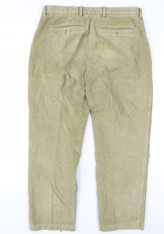 Samuel Windsor Men's Beige Chino Corduroy Trousers