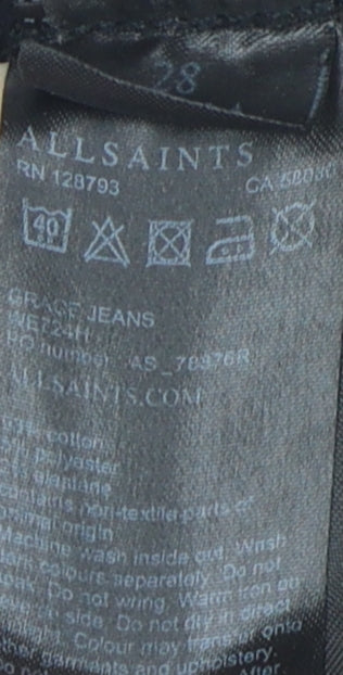 AllSaints Women's Black Skinny Jeans, Size 10, Slim Fit