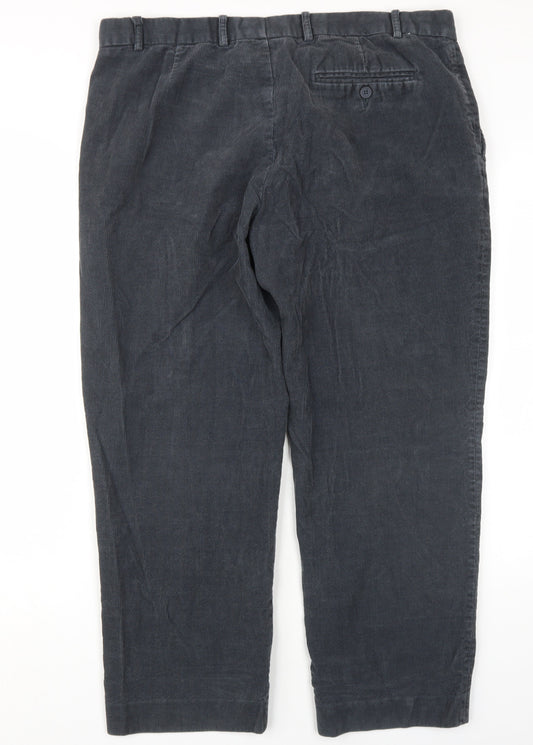James Pringle Men's Grey Corduroy Trousers XL