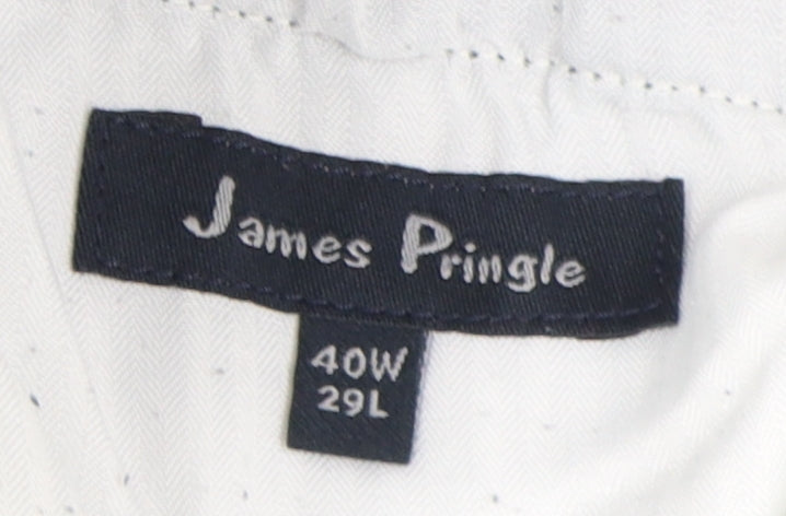 James Pringle Men's Grey Corduroy Trousers XL