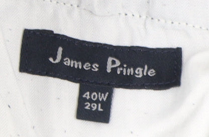 James Pringle Men's Grey Corduroy Trousers XL