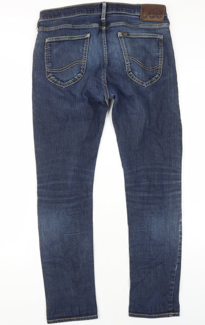 Lee Men's Blue Skinny Jeans Size 34