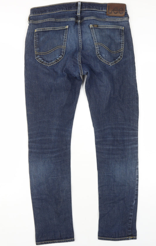 Lee Men's Blue Skinny Jeans Size 34