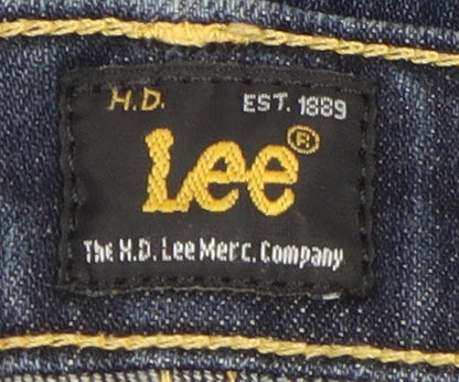 Lee Men's Blue Skinny Jeans Size 34