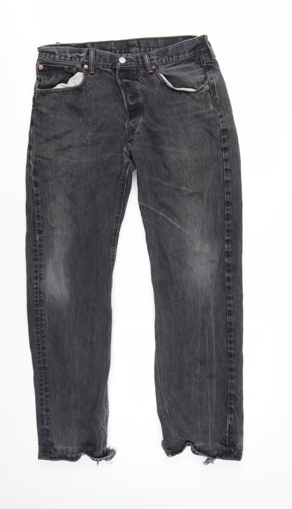 Levi's Men's Black Straight Jeans L Regular Fit