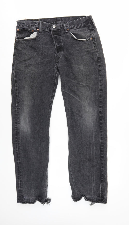 Levi's Men's Black Straight Jeans L Regular Fit