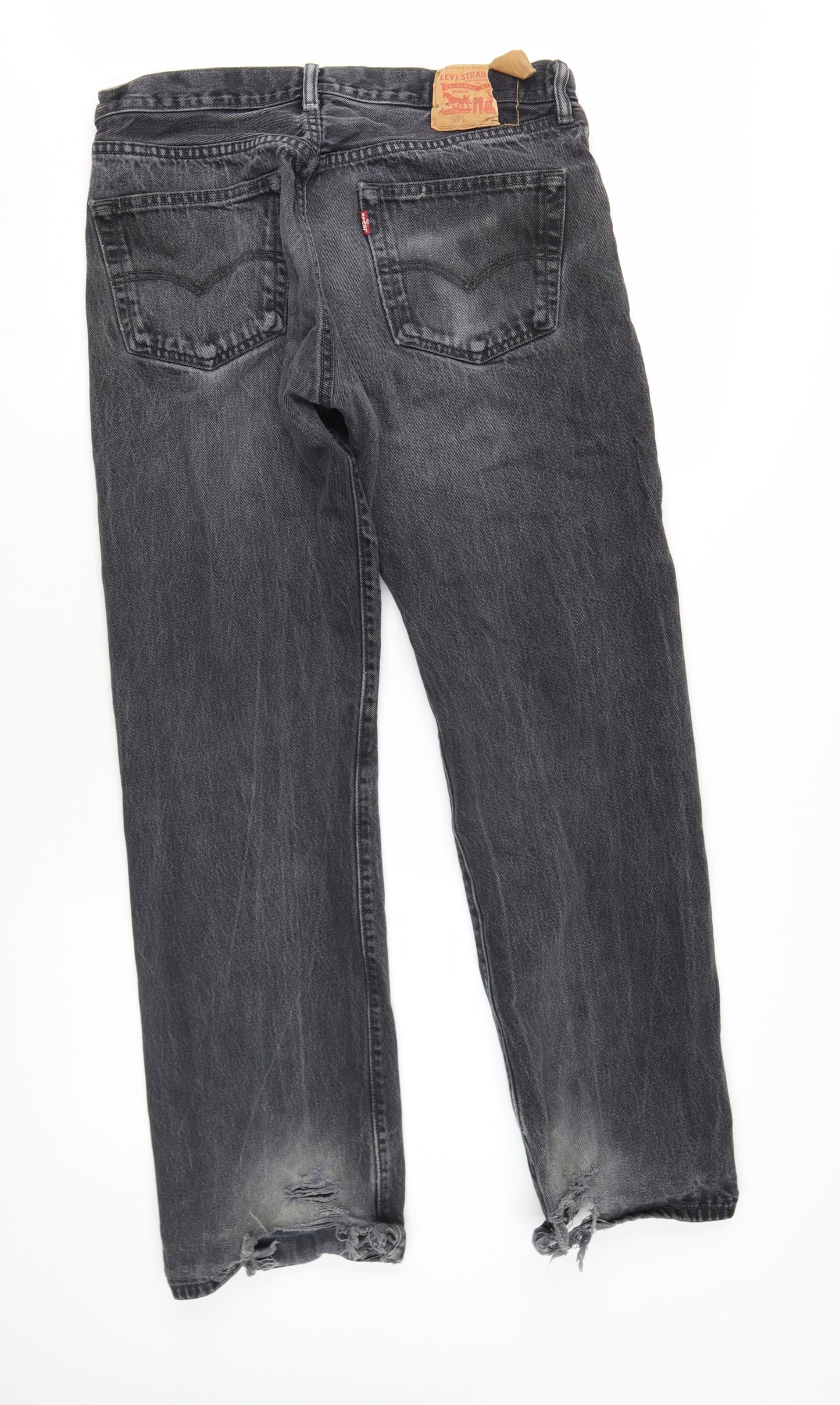 Levi's Men's Black Straight Jeans L Regular Fit