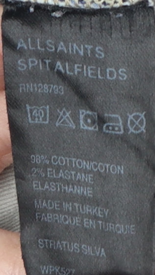 AllSaints Men's Blue Slim Denim Shorts, Size 28