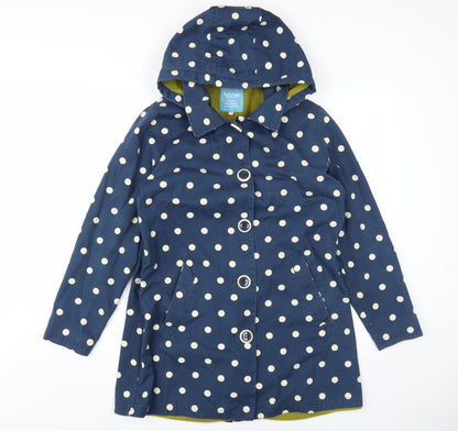 Womens UK Size 12 Tulchan Blue Rain Coat