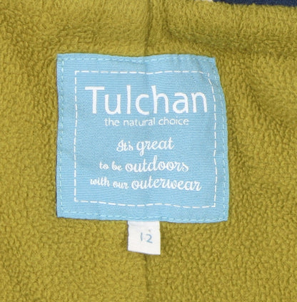 Womens UK Size 12 Tulchan Blue Rain Coat