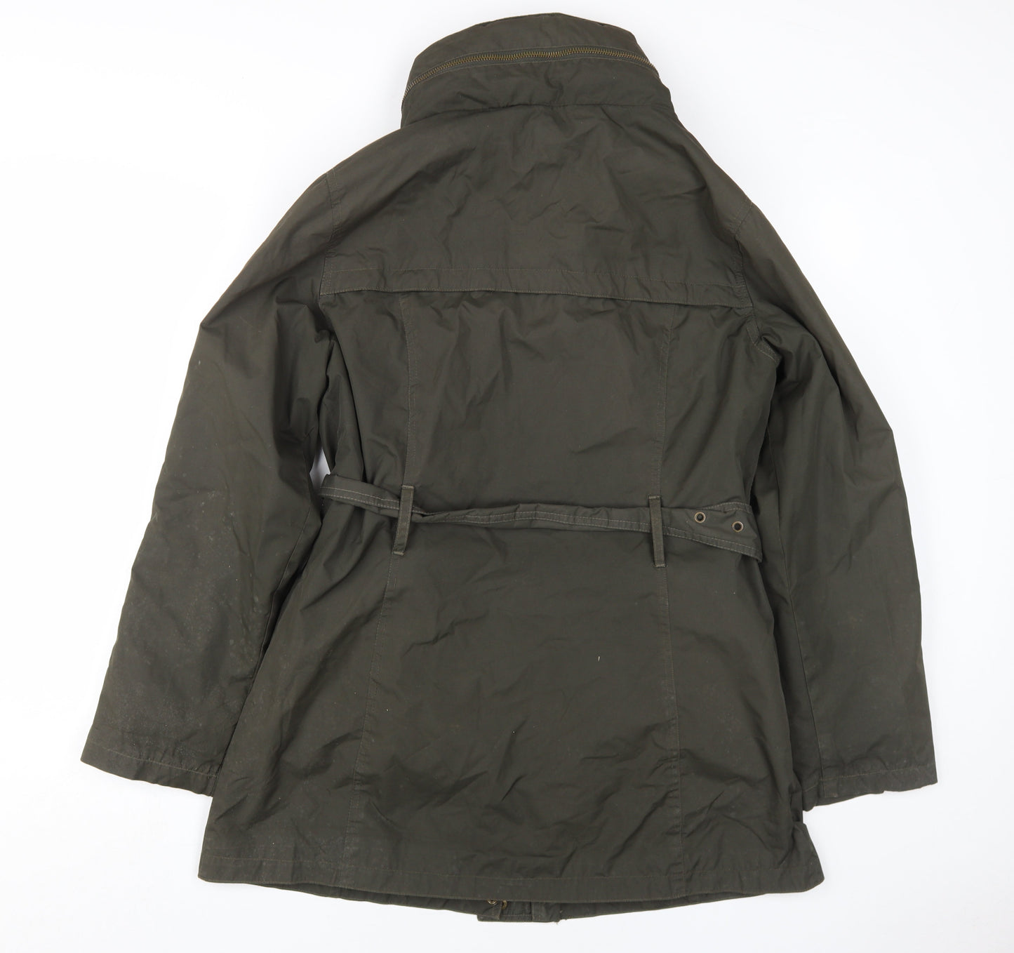 Techlab Women's Green Parka Jacket Size 12, Belted