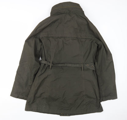 Techlab Women's Green Parka Jacket Size 12, Belted