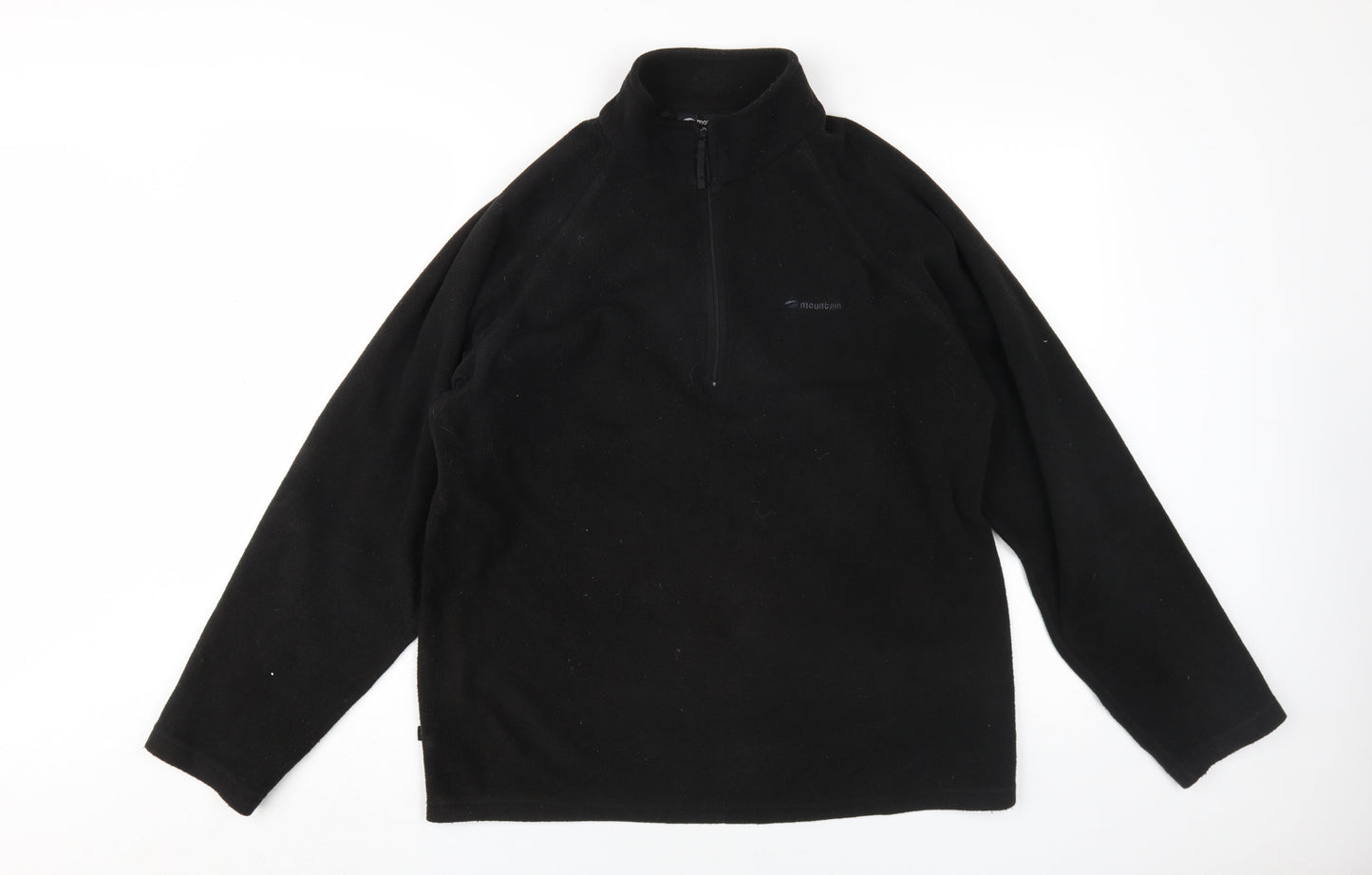 Mens UK Size M Mountainlife Black 1/2 Zip Sweatshirt